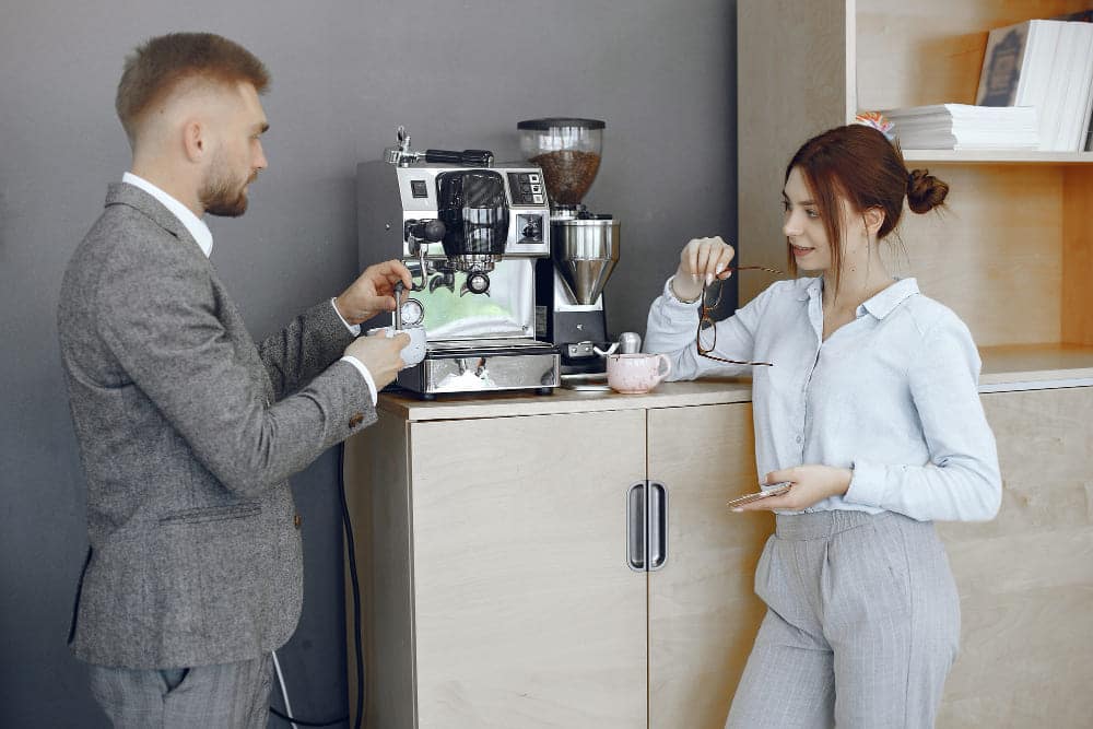 Espace café typique d'une entreprise