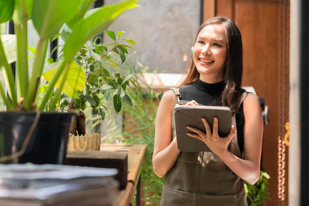 une femme qui a crée une entreprise